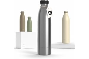 LARS NYSØM Stainless Steel Insulated Water Bottle 350ml, 500ml, 750ml, 1L, 1 5 Liter | Insulated Thermo Flask for Hot and Col