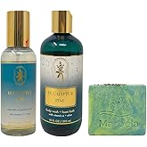 Bath & Body Works Aromatherapy Eucalyptus Pine - Essential Oil Perfume Mist - Body Wash + Foam Bath with a Fresh Forest Bar Soap