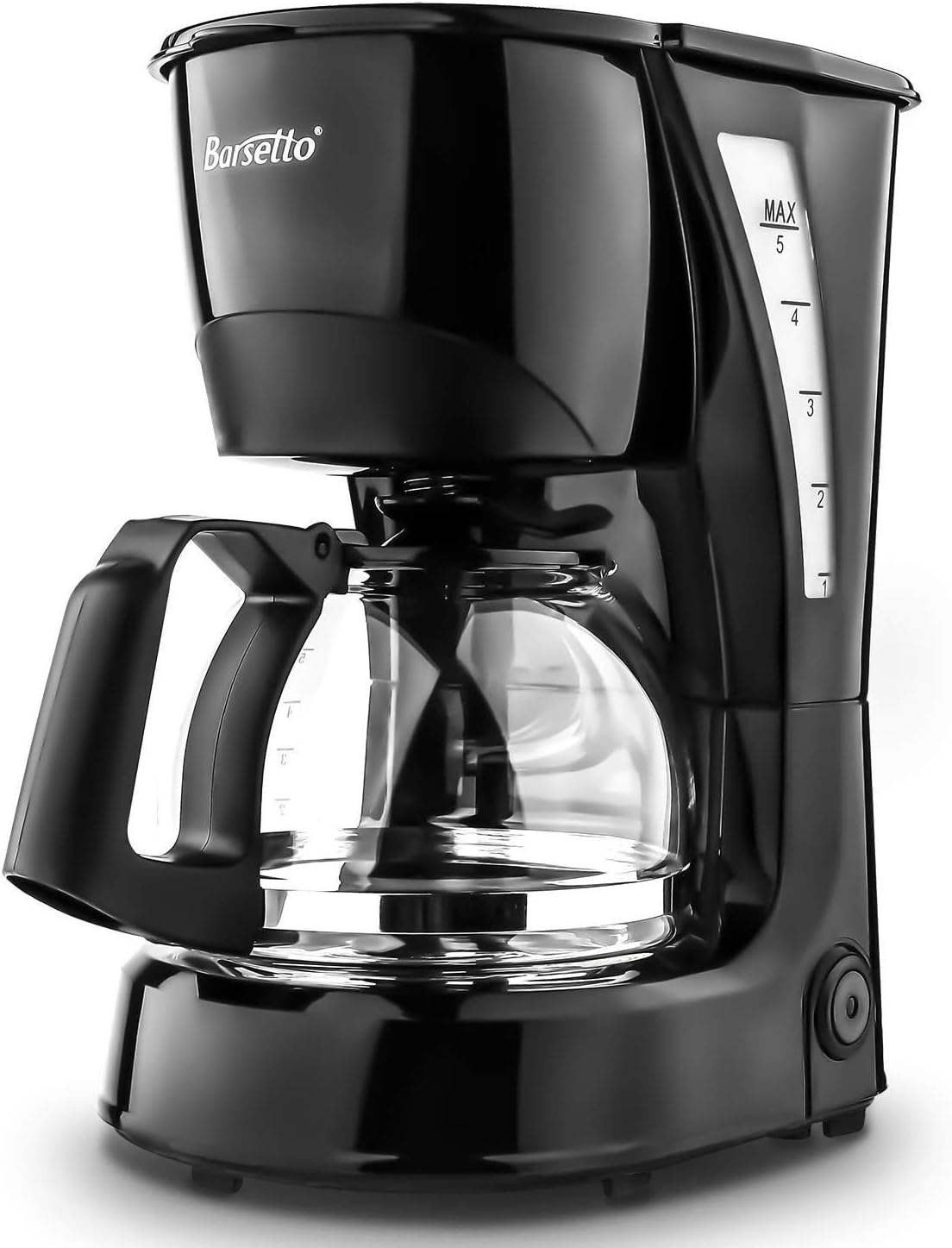 Coffee Maker Barsetto 5 Cup Drip Coffee Machine with Coffee Pot for Home and Office