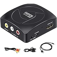 RCA to HDMI Converter with HDMI and RCA Cables, EASYCEL Composite to HDMI Converter, CVBS/ AV to HDMI Converter, AV2HDMI Conv
