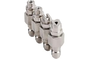AUNMAS Pressure Washer Nozzle, 4 Way J Rod Hose Nozzle Stainless Steel with 1/4 Inch Quick Connect for Soft Wash System Car T