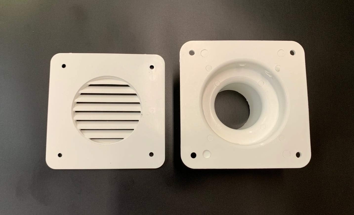 A.A Battery Box Vent System White Louver Cover and Cone