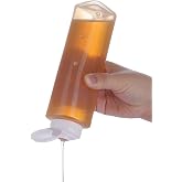 NiHome No Drip Honey Dispenser, 10 oz BPA-Free - Superior Leak-Proof Design Ensures Precise, Mess-Free Pouring with a Simple Squeeze. Perfect for Honey, Syrup, Ketchup &amp; More (1PCS)