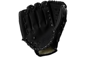 apott Baseball Glove Catcher's Mitt Baseball PU Leather Right Hand Gloves Fit for Adult/Youth/Beginner or Infielder