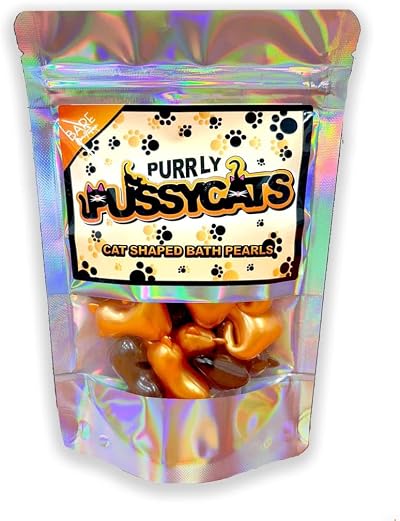 Bare Boutique Purrly Pussycats Cat Bath Pearls Peach Orchid Strawberry Cat