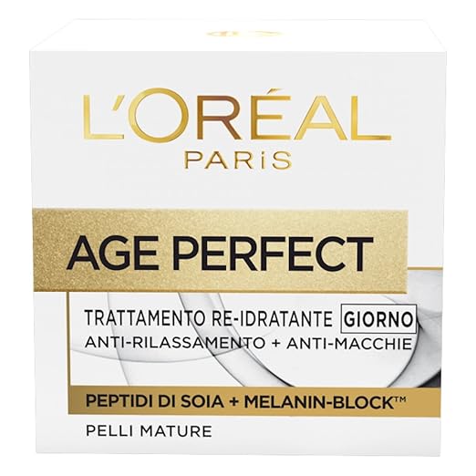title=L'Oréal Paris Age Perfect Crema Viso Re-idratante, Giorno, 50 Ml