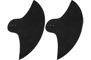 VOSAREA 2pcs Drum Cymbal Mute Pad Set Portable Black Rubber Cymbal Pads for 14-16 Inch Crash Noise Reduction