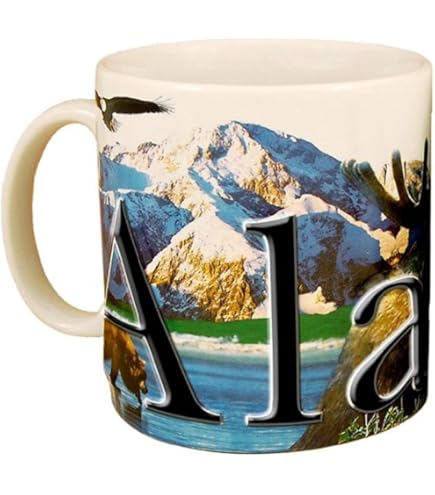 Amazon.com: Alaska State Ceramic Coffee Mug 11oz Last Frontier - Tea Coffee  Mug with Comfortable Grip - Unique Travel Gift Cup for Office or Home -  Vibrant Long-Lasting Print ID44991 : Home