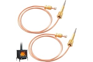 10002265 Thermocouple, 10002264 Copper Tube Thermocouple Sensor Compatible with Majestic, Majestic Pilot Assembly for Propane