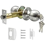 TPard 5" Backset Latch Keyed Entry Door Knob with