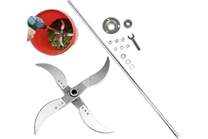 Grass Shredder Cutters | Stainless Steel Adjustable Diameter,Wood Chipper Replacement Cutters - for Homeowners Landscapers Fa