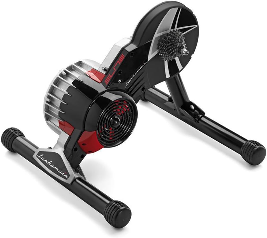 Hometrainer Elite Turbo Muin Thru-Axle Coach Magn & # X17D; Tico, Black