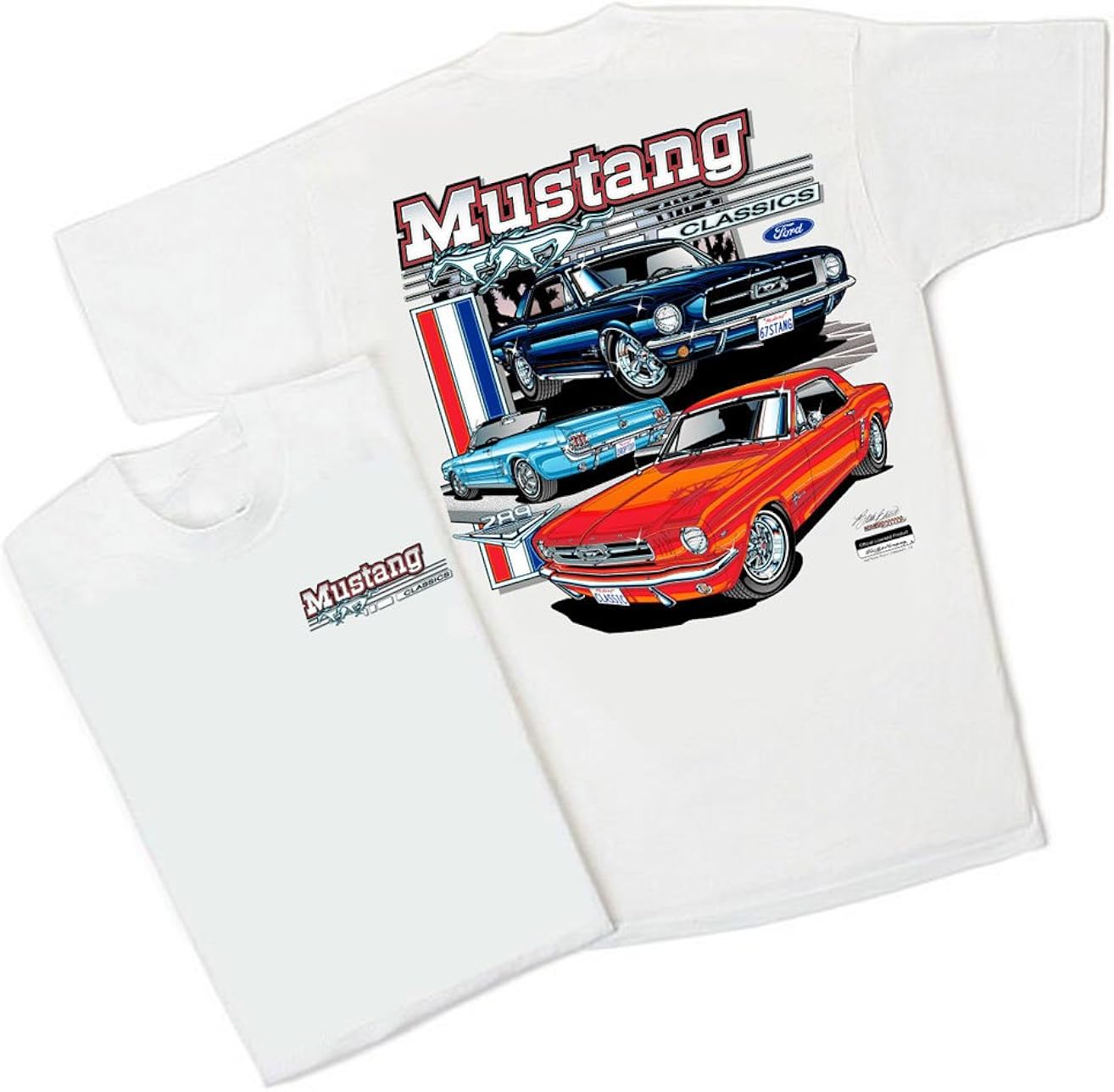 65 66 Mustang T Shirt 1965 1966 Ford T Shirt Automotive Shirts Ponycar Clothing