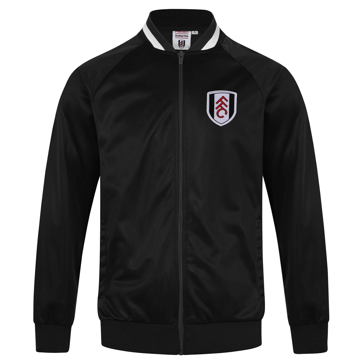 Fulham FC Official Football Gift Mens Retro Track Top Jacket Amazon.co