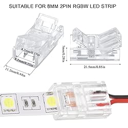 Flutesan 10 Packs Solderless LED Strip