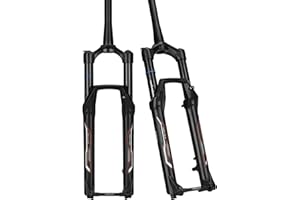 MEROCA DNM RC-34 27.5/29 Inch Mountain Bike Front Fork Travel 140mm MTB Air Suspension Fork Bike Suspension Forks, 1-1/8''-1.5'', 15x110mm Axle