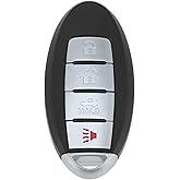 X AUTOHAUX CWTWB1U840 315Mhz Replacement Keyless Entry Remote Smart Key Fob for Nissan Sentra Versa 2013 2014 2015 285E3-3SG0D 285E33SG0D 46 Chip 4 Buttons