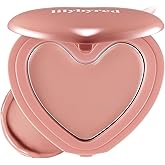 lilybyred Luv Beam Cheek Balm | Heart-Shaped Korean Cream Blush, Semi-Matte Finish, Long-Lasting, Blendable & Buildable, Soft Creamy Texture, Lightweight, Natural Flush, 0.12 oz.(12 Hearty Pink Beige)