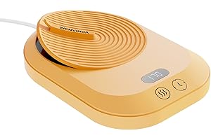 WENVINDA Cup Warmer for Desk, Electric Coffee Cup Warmer for Desk with 3-Temp Settings, Smart Coffee Warmer for Desk Auto Shut Off Timer, Coffee Mug Warmer for Desk with TEM/TIME Display, Wax Warmer, Good Gift