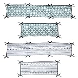 Bacati - Tribal Bumper Pad (Noah Mint/Navy)