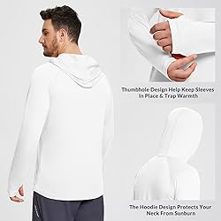 baleaf Men's UV SPF Hoodie Shirt UPF 50+ Sun
