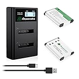 Powerextra NP-45 NP-45S NP-45A Battery1300mAhX2 and