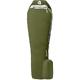 Retrospec Dream Mummy Sleeping Bag - 5, 15, &amp; 30&deg;F Cold Weather Camping &amp; Travel Essential Gear with Water - Resistant Shell &amp; Synthetic Fill - Zippered Pocket &amp; Stuff Sack