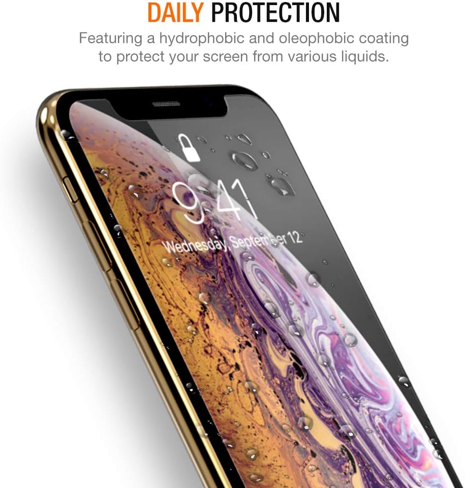 Trianium (3 Packs) Screen Protector Designed for Apple iPhone 11 Pro Max, iPhone XS Max (6.5" 2018) Premium HD Clarity 0.25mm Tempered Glass Screen Protector Easy Installation Alignment Case (3-Pack)
