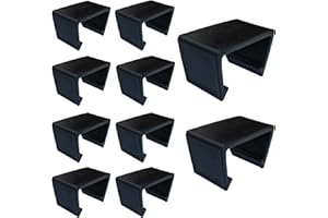 PATIO NOVAGARDEN 10 Pieces Outdoor Patio Furniture Clips Sectional Couch Sofa Funiture Clips Wicker Rattan Furniture Alignment Connector Wicker Chair Fastener Clips Connect The Sectional or Module Outdoor Couch Black