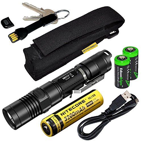Nitecore mh12 cree xm-l2 u2 led 1000 lumen usb rechargeable flash…