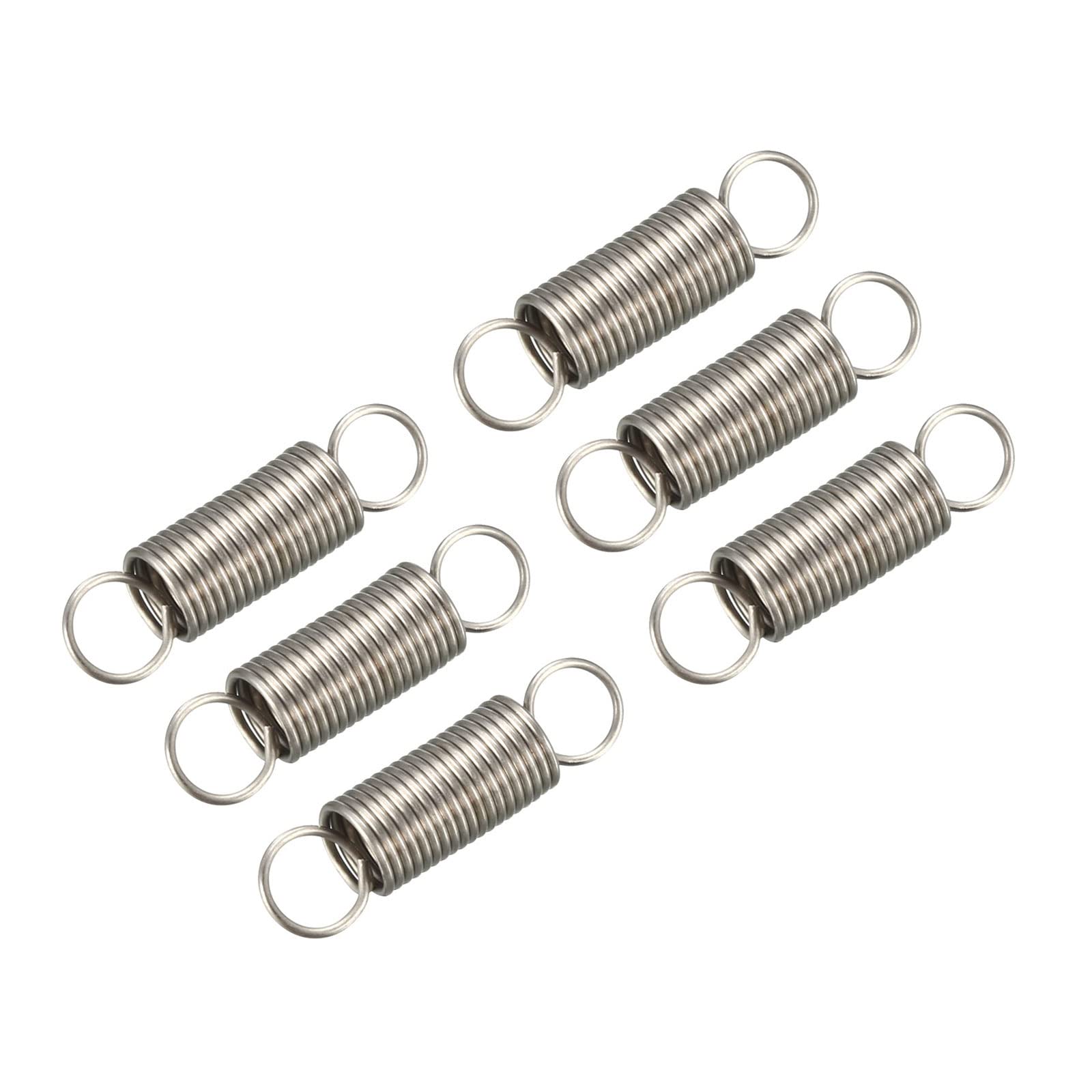 METALLIXITY Extension Spring (0.4x4x15mm/0.016"x0.16"x0.59") 10Pcs, Stainless Steel Tension Spring Wire - for Home Repair Construction Machinery