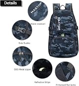 MAXTOP 40L Lightweight Packable Backpack Water Resistant for Men Women view 4