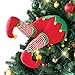 Collections Etc Funny Christmas Tree Legs Decoration