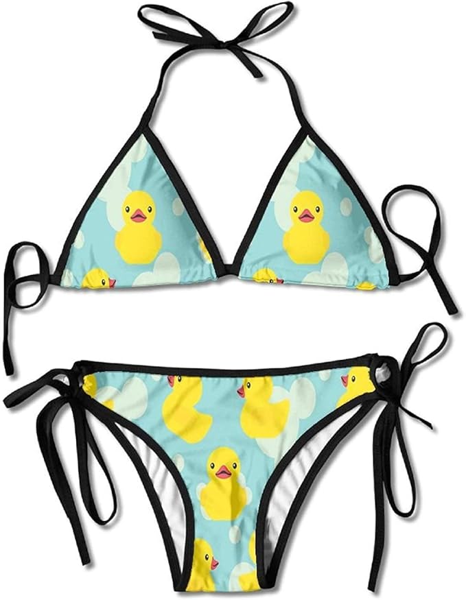 Rubber Ducky Women's TwoPiece Suits Bikini Beach Bathing Swimsuit