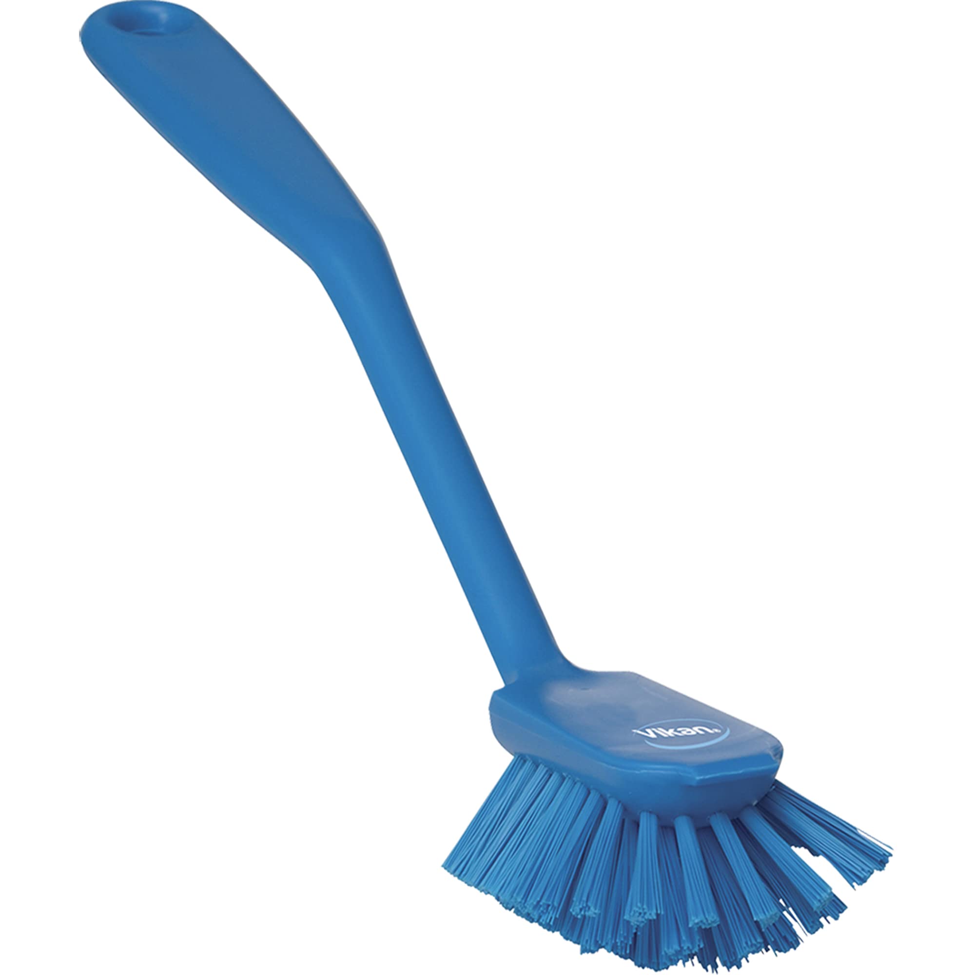 Vikan 42373 Dish Brush with Scraping Edge, Blue, Medium, 280 mm Length, 60 mm Width, 55 mm Height