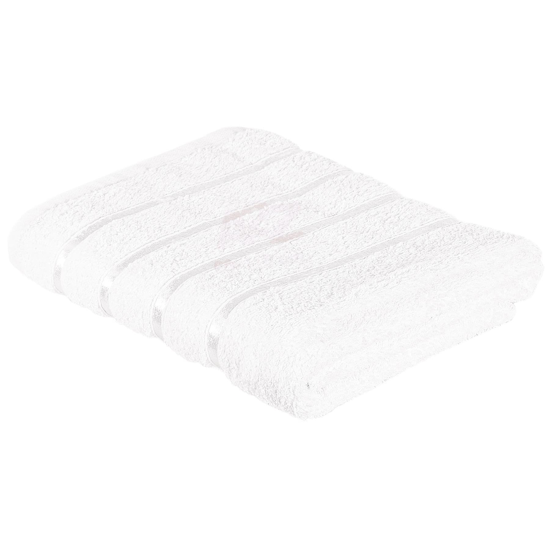 A2Z Luxurious 100% Cotton White Color Towel 500 GSM Soft Absorbent Bath Towel (66x118 cm)