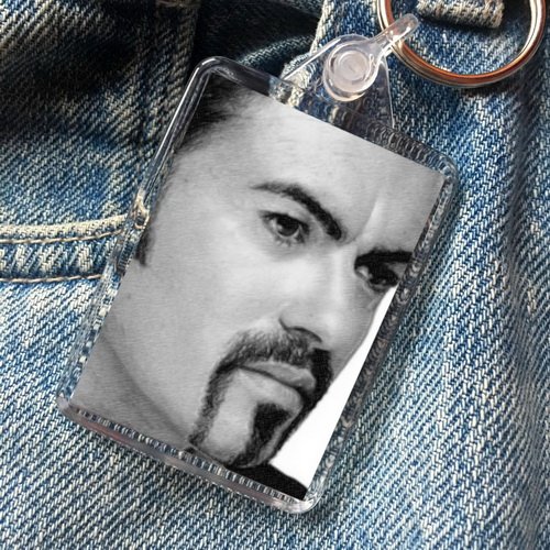 GEORGE MICHAEL - Original Art Keyring #js001