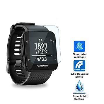 Glowjoy 5 piezas Panzerglas compatible para Garmin Forerunner 35 ...