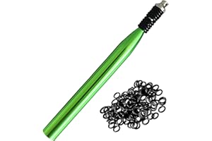 LAIBOREC Wacky Rigging Tool, Fishing Bait Rigs, Wacky Rig Ring Tool with 70PCS Worm O-Rings, Wacky Worm Kit for Senko Neko Finesse Stick Soft Baits