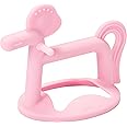 MOYUUM Pony Teether - 100% Silicone, Wearable Type, Baby Chew Toy, Pack of 1 (Pink)