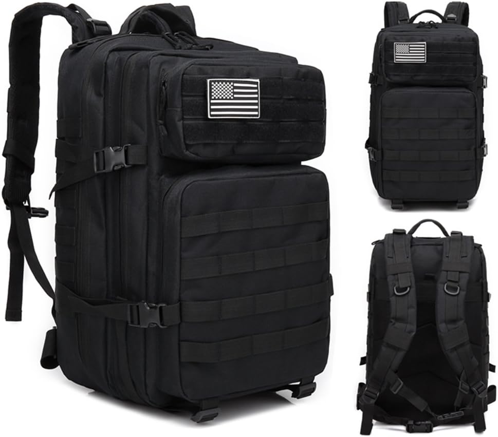 45L Military Tactical Backpack Large 3 Day Assault Pack Army Molle Bug Out Bag Backpacks Waterproof Rucksacks Daypack