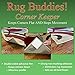 Rug Buddies Corner Keeper! 2 Rug Pack! Rug Gripper That Instantly Stops Rug Movement and Flattens Corners. Adheres to Floor and Rug with No Residue. Rug Anchor Thats Easy to Install!