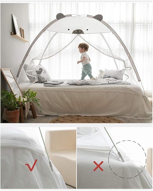Pliable Lit Bebe Enfants Tente Moustiquaire Ciel De Lit Guard Tente Pour Enfant Moustiquaire Yurts Manquait Installation Sans Lit Fermeture Eclair Anti Mosquito Bites Bebe Puericulture La Chambre De Bebe Drjosebatista Com