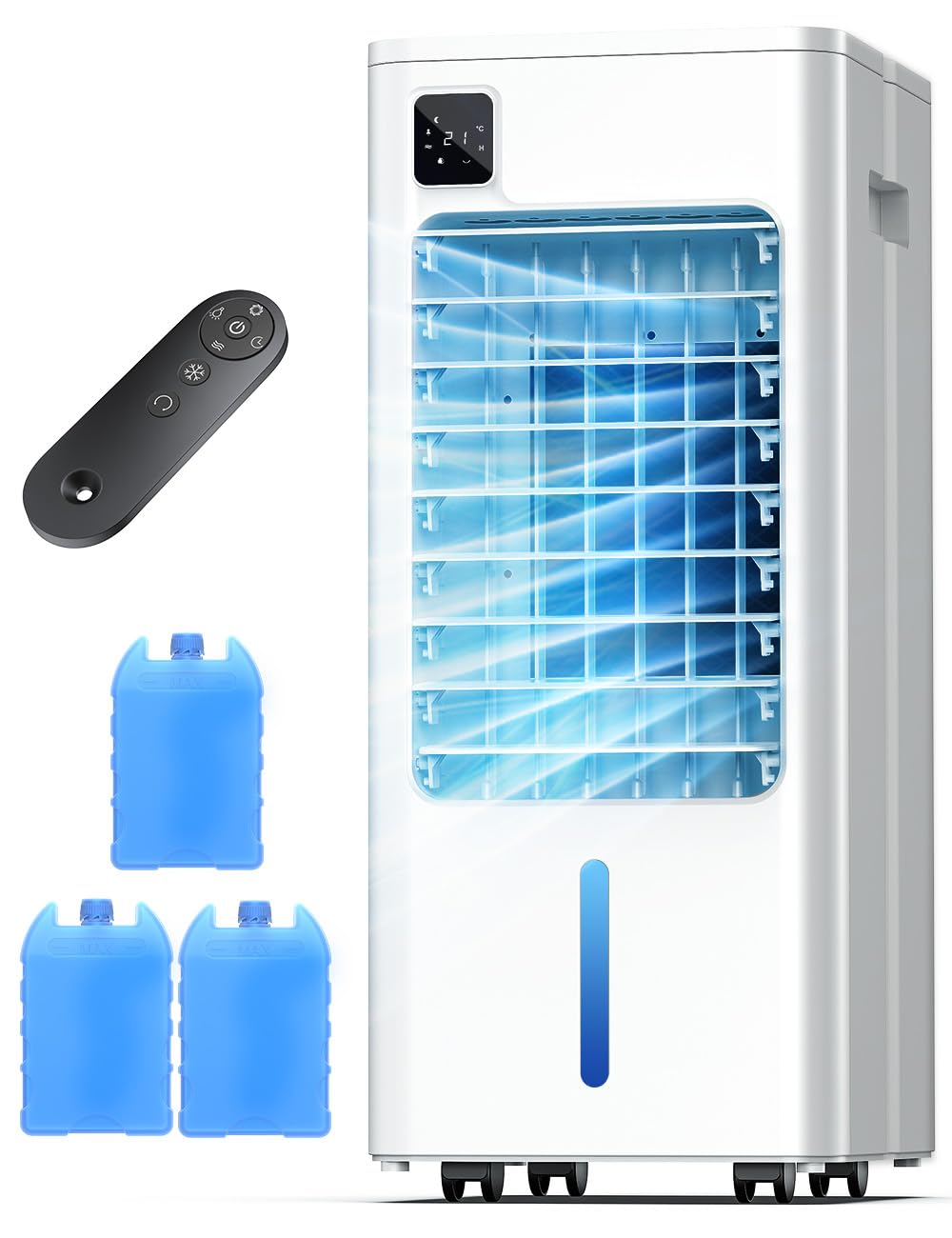 Photo 1 of AIRTHRYL Smart Portable Air Conditioners, Removable Water Tank, 120°Oscillating Fan Pearl White