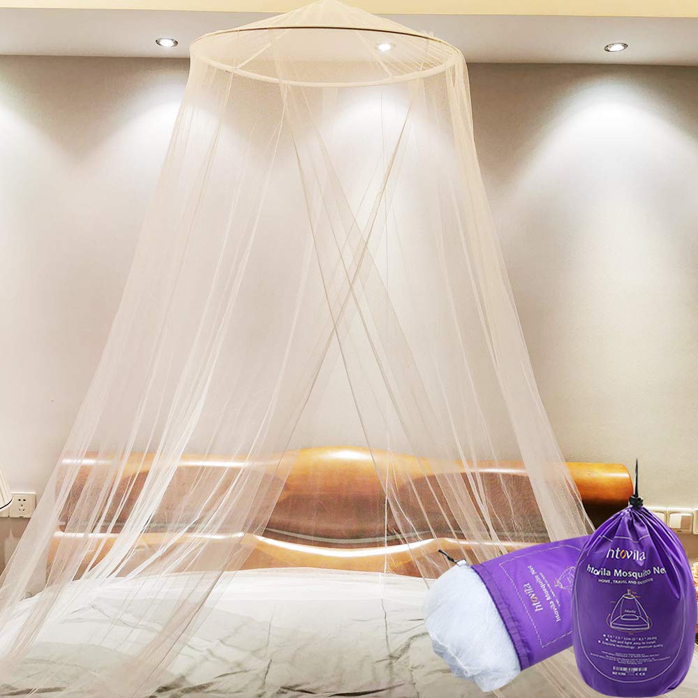 Universal Mosquito Mesh Net Easy Installation Dome Hanging Bed Canopy