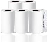 G4GADGET 5x 57x40mm Thermal Till Rolls Red Warning Stripe 5 Rolls