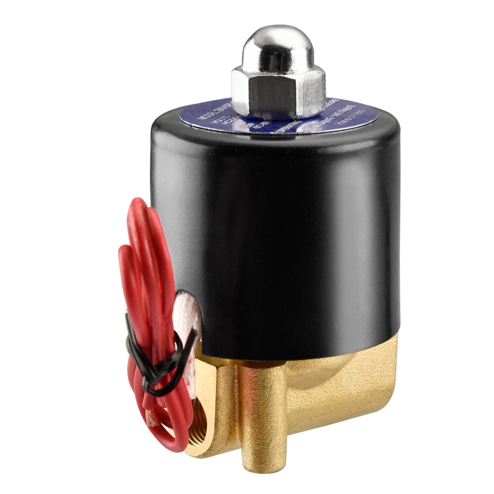 Heschen Brass Electric Solenoid Valve, 2W-025-06, PT1/8'', Normally Closed, Direct Action Water, Replacement Valve (AC220V-NC)