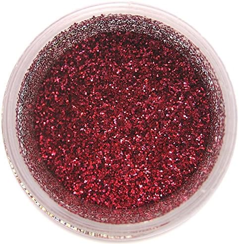 Very Cherry Craft Glitter Dust | Shiny Red Glitter | Decoration Dust for Cake Accessories, DIY Crafting | Glitter Dust for Decoration | Brillantina | Sunflower Sugar Art