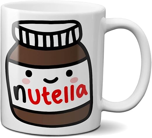 Nutella Jar Happy And Shy 312 Ml Tasse De The De Cafe Evasee Cadeau Ideal Pour Un Anniversaire Noel N Importe Quelle Occasion Amazon Fr Cuisine Maison