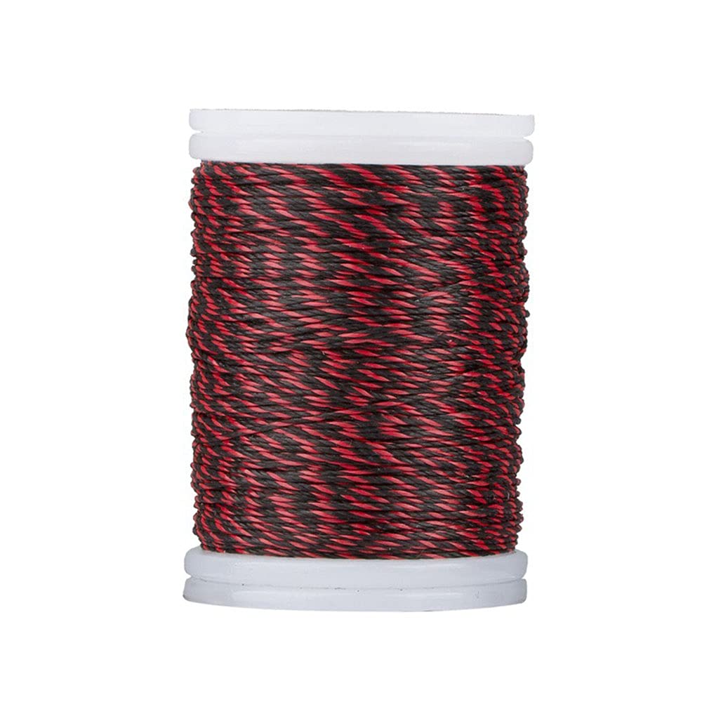 Namvo 110m Bow string Serving Thread and Durable Nylon String Use for Bowstring Archery Supplies Suitable for Outdoor Sport (Red and Black)